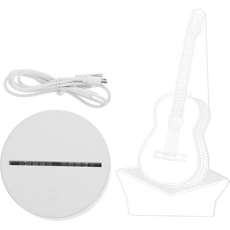 

Shxx 3d Guitar Night Light 3d Illusion Lamp Idea Choice For Musical Instrument Shop Home Party Supply Decoration Brithday Gift Xq-3dd288