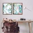 thumbnail image 3 of Stupell Industries Contemporary Pastel Pink & Blue Brown 2pc Floating Frame Art Set, 25 x 31 each, by Grace Popp, 3 of 8