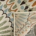 thumbnail image 4 of SAFAVIEH Veranda Petra Geometric Indoor/Outdoor Area Rug, Cream/Chocolate, 8' x 8' Square, 4 of 8