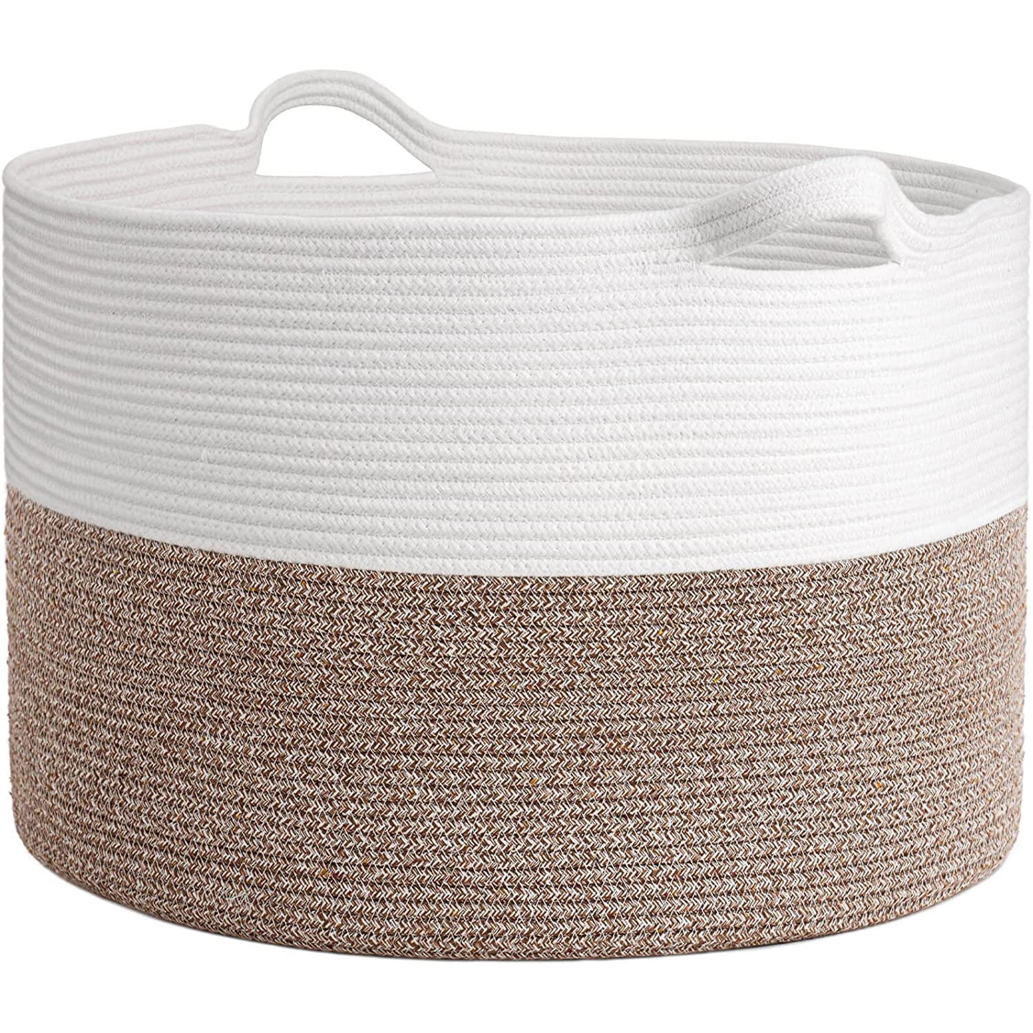 XXXL Large Cotton Rope Basket 22 x 14 in Storage Basket, Woven Basket