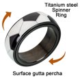 thumbnail image 3 of Hombres Mujeres Ancho 8 mm Spinner Spinning Baloncesto Diseño de fútbol Anillo Cool Wedding Band, World Cup Soccer Party Favors Supplies MFZFUKR CPB-CJZ842-4, 3 of 5