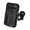 Black, variant on PU Leather Crossbody Phone Pouch for Men with Adjustable Strap & Belt Clip, 3 Zippered Pockets for Keys, Cards, Fits Smartphones Below 6.9 Inches