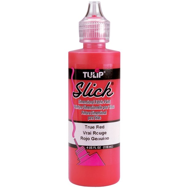 Tulip Dimensional Fabric Paint 4ozSlick True Red