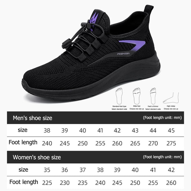 Zapatos Para Correr Mocasines casuales unisex Zapatillas casuales con banda elástica para deportes al aire libre (Negro 40) Ndcxsfigh Para Estrenar