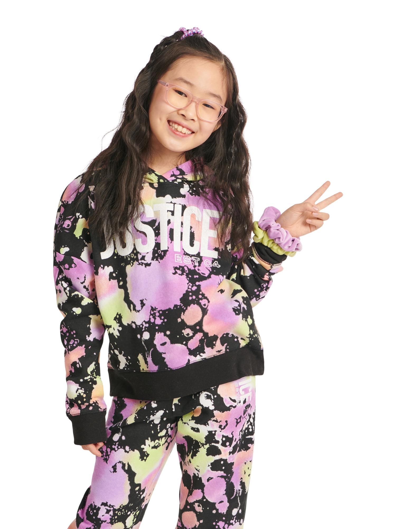 Justice Girls Fleece Hoodie, Sizes XS-XLP