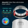 thumbnail image 4 of 13 Gal Round Open Top Kitchen Trash Can Recycling Bin with Wheels and Double Odor Filters, 4 of 7