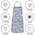 thumbnail image 6 of Easygdp Clown Fish Apron Waterdrop Resistant with 2 Pockets,Oil Resistant Cooking Kitchen Chef Apron for Women Men, 6 of 7