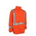 thumbnail image 2 of Forcefield Lightweight Fire Resistant (FR) Hi Vis Safety Rain Jacket, 2 of 2