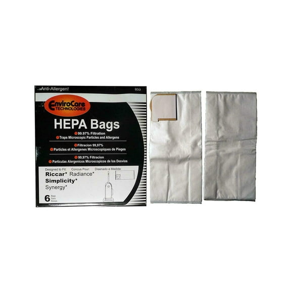 Replacement Part For Riccar, Simplicity Upright Bag (6 Pack) Bags Type X Radiance; Synergy by