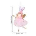 thumbnail image 5 of Dserfhy Christmas Pendant Rabbit Angel Doll Wearing Mesh Yarn Dress Decorative Ornament Christmas Celebration Decor, 5 of 8