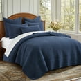 thumbnail image 2 of Levtex Home - Ballou Quilt Set - Full/Queen Quilt and Two Standard Shams - Bordered - Navy - Quilt (88x92in.) and Shams (20x26in.) - Reversible - Cotton, 2 of 6