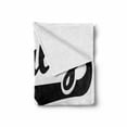 thumbnail image 2 of 18th Birthday Soft Flannel Fleece Throw Blanket, Finally 18 Words Basketball Logo Seemed Sports Movement Image, Cozy Plush for Indoor and Outdoor Use, 60" x 80", Black and White, by Ambesonne, 2 of 6
