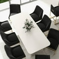 thumbnail image 6 of SEYNAR Modern Velvet Upholstered Accent Dining Chairs Set of 4, Kitchen Side Chair with Metal Frame for Living Room, 6 of 11