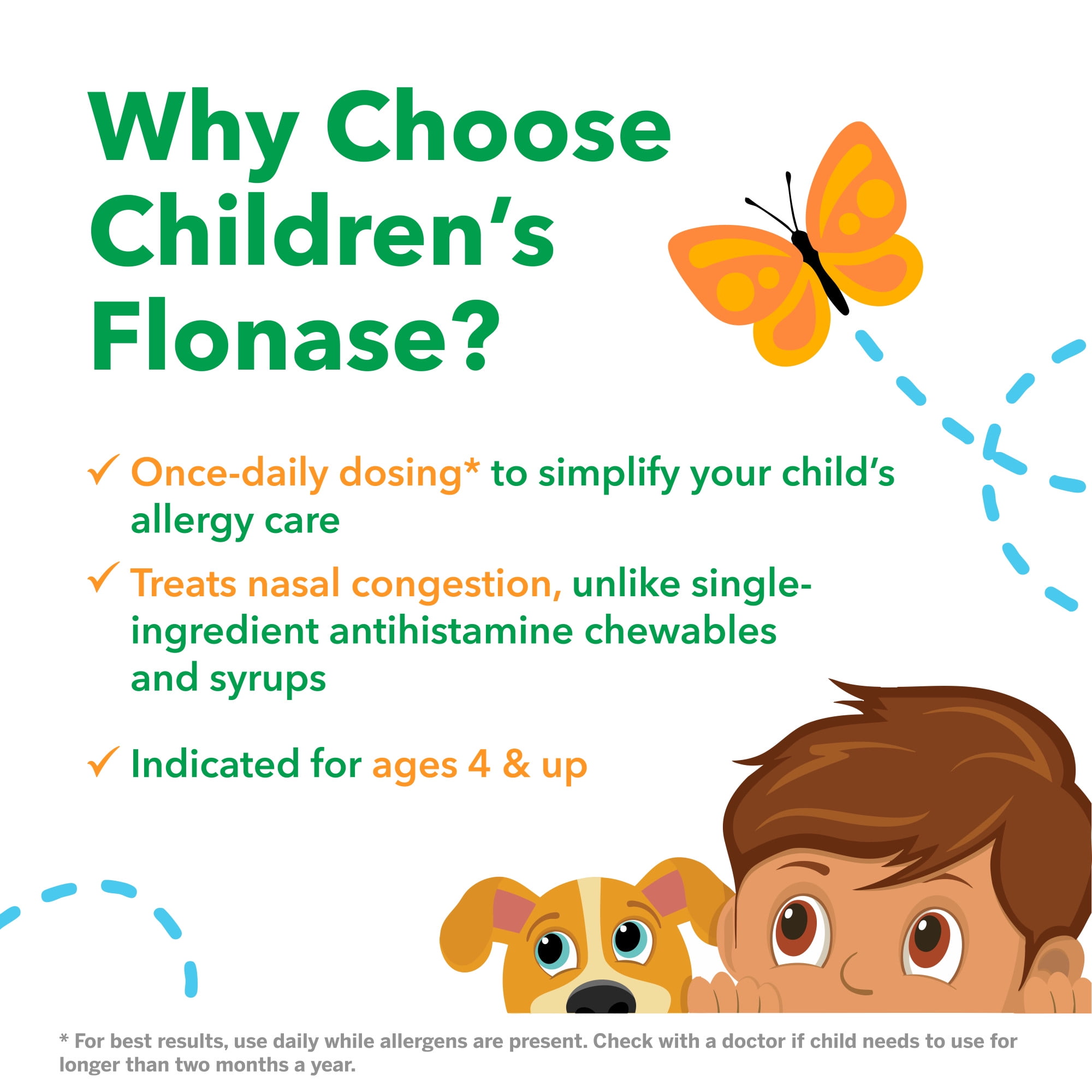 (3 pack) Flonase Children's 24 Hour Non-Drowsy Decongestant Severe Allergy Relief Medicine Nasal Spray, 72 Sprays