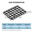 thumbnail image 4 of Bingfone Anchor Black Tartan Plaid Laptop Sleeve Case 13 Inch, 360° Protective Computer Carrying Bag, 4 of 9