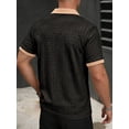 thumbnail image 3 of RICHCOIN Polo Shirts for Men V Neck Short Sleeve Golf Shirts Casual Textured Knit Old Money Tops, 3 of 7
