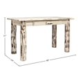 thumbnail image 2 of Montana Collection Writing Desk, Clear Lacquer Finish, 2 of 4