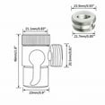 thumbnail image 5 of Diverter Valve with Aerator, Sink to Garden Hose Diverter Faucet Adapter, for Bathroom/Kitchen Sink Faucet Connection Portable Washing Machine/Dishwasher M22 x M24, 5 of 11
