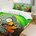 thumbnail image 2 of Plants Vs Zombies 3-Piece Bedding Set Soft Warm And Comfortable Bed Set with 1 Duvet Cover And 2 Pillowcases, 2 of 8