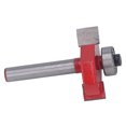 thumbnail image 1 of T Shaped Router Bit, Oxidized 1/4in Shank Router Bit Quickly Eliminate Edges  for Woodworking 1/4x3/16,1/4x1/2,1/4x3/8, 1 of 7