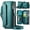 Green, variant on ETFAST Leather Phone Case Wallet With Card Holder Zipper For Samsung Galaxy Z Fold 6 High Quality Leather Phone Case For Samsung Galaxy Z Fold 6 Fold5 Fold4  Fold3