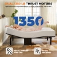 thumbnail image 4 of Clearance! Twin XL Adjustable Bed Frame - 1350LBS Quiet Motors, 5 Heights, USB A&C, Tool-Free Assembly, 4 of 8