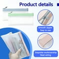 thumbnail image 3 of 4 Pack Clear Pencil Pouch with Zipper, Transparent Zipper Pouch Bags, Multi-Purpose Zippered Pen Holder Pencil Case, Cosmetic Makeup Bag for Stationery Classroom Office Organizer (4 Colors), 3 of 7