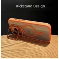 thumbnail image 3 of Lens Protect Stand Phone Case For IPhone 15 12 13 14 11 Pro Max Plus For Magsafe Magnetic Camera Glass Metal Ring Holder Cover, 3 of 7