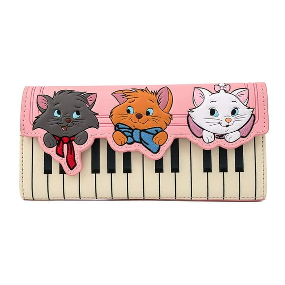 Wallet Loungefly Disney Aristocats Piano Kitties Faux Leather