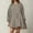 Gray, variant on Lilgiuy Trendy Women's Casual Over Sized Sweatshirt Long Sleeve Dress Round-Neck Ladies Patchwork Mini Dresses for Home Leisure