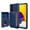 Darkblue, variant on Galaxy A52 Wallet Case, Shockproof Rubber Card Holder Wallet PU Leather Back Phone Case Kickstand Protective Scratch Hybrid Bumper Shell for Samsung Galaxy A52 5G 6.5 inch 2021, Darkblue