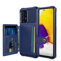 Dteck Case for Samsung Galaxy A53 5G,Flip Folio Leather Wallet Protective Shockproof Rugged Case with Credit Card Cash Slot Holder Kickstand Magnetic Closure Back Cover,Darkblue