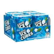 ICE BREAKERS, ICE CUBES, Peppermint Flavored Sugar Free Chewing Gum, Made with Xylitol, 40 Piece, Container, 4 Ct.