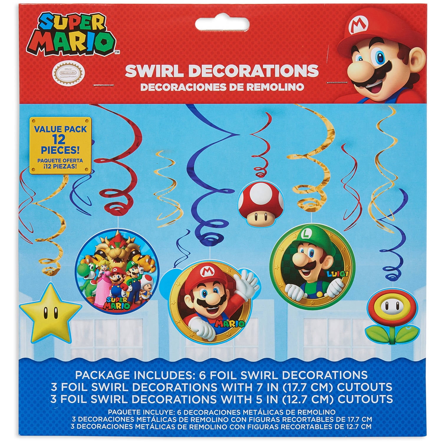 Super Mario Hanging Party Decorations, Party Supplies ...