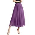 thumbnail image 2 of kpoplk Women's 1950s Vintage Tutu Petticoat Ballet Bubble Skater Skirt PP1,66, 2 of 4