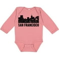 thumbnail image 3 of Inktastic San Francisco Skyline with Grunge Boys or Girls Long Sleeve Baby Bodysuit, 3 of 5