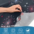 thumbnail image 3 of Yayeee Kitchen Curtains Tier Pair Light Filtering 27"x36" Rod Pocket Short Cafe Window Panel, Starry Night Pattern, 3 of 7