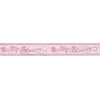 12ft Foil Pink Stitching Girl Baby Shower Banner