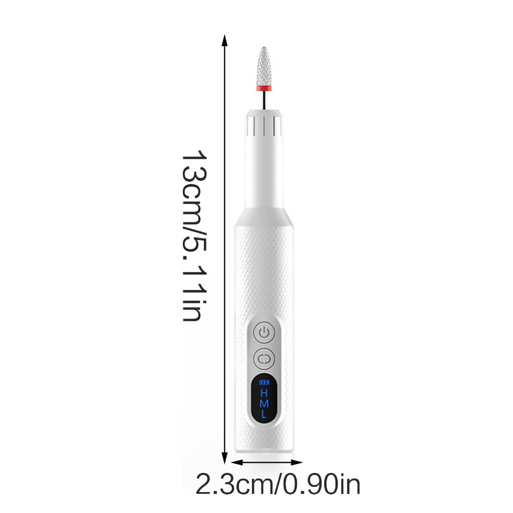 Professional Electric Nail Drill Cordless Rechargeable Tool for Manicure Pedicure with LED Display Rotation Nails Tool