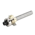thumbnail image 2 of 1/4 Inch Shank 4-Flute Cemented Carbide Roundover Router Bit (1/4xR2) - Anti-Kickback Design for Efficient Cutting, Chamfering & Trimming on Wood, MDF, Particle Board, Hardwood & Cork - Universal, 2 of 6