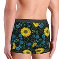 thumbnail image 3 of Uemuo Sunflowers And Blue Flower Pattern Men's Boxer Briefs,Trunk Anti-Chafing,Comfortable, Durable, and Stylish Underwear-Small, 3 of 9