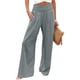 thumbnail image 5 of Pantalones de verano para mujer, pantalones casuales holgados de cintura alta y pierna ancha a la moda para mujer (XL), 5 of 5