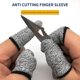 thumbnail image 4 of Fiudx Ofertas y liquidaciones 10 piezas de cubierta de dedo de corte de 15 pines 5- Cubierta de dedo de cuchillo de pulgar HPPE Cubierta de dedo de protección de mano de obra de corte de tallado, 4 of 7