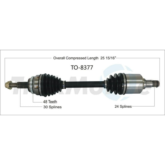 CV Axle Shaft Fits select: 2013-2018 TOYOTA AVALON, 2012-2017 TOYOTA CAMRY