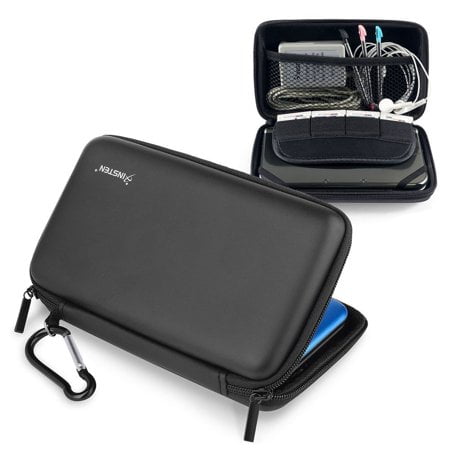 New 3DS XL Case, by Insten Compact Travel EVA Hard Protective Carrying Pouch Pack Zippered for Nintendo 3DS XL LL New 3DS XL Gaming Console