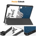 thumbnail image 3 of SaniMore for Amazon HD10 (2023) Case, Auto Sleep/Wake Rugged PC Tri-Fold Kickstand [Support iPad 1st/3rd Pencil Charging]  Shockproof Protective Case for Women Men, Cat, 3 of 10