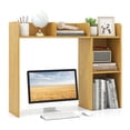 thumbnail image 1 of Costway Desk Bookshelf Desktop Storage Shelf for Monitors up to 27" with Anti-tip Kits Beige, 1 of 10