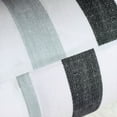 thumbnail image 6 of PiccoCasa Decorative Throw Pillow Cover Striped Cushion Case White, Dark Grey, Cyan 18" x 18" 1, 6 of 7