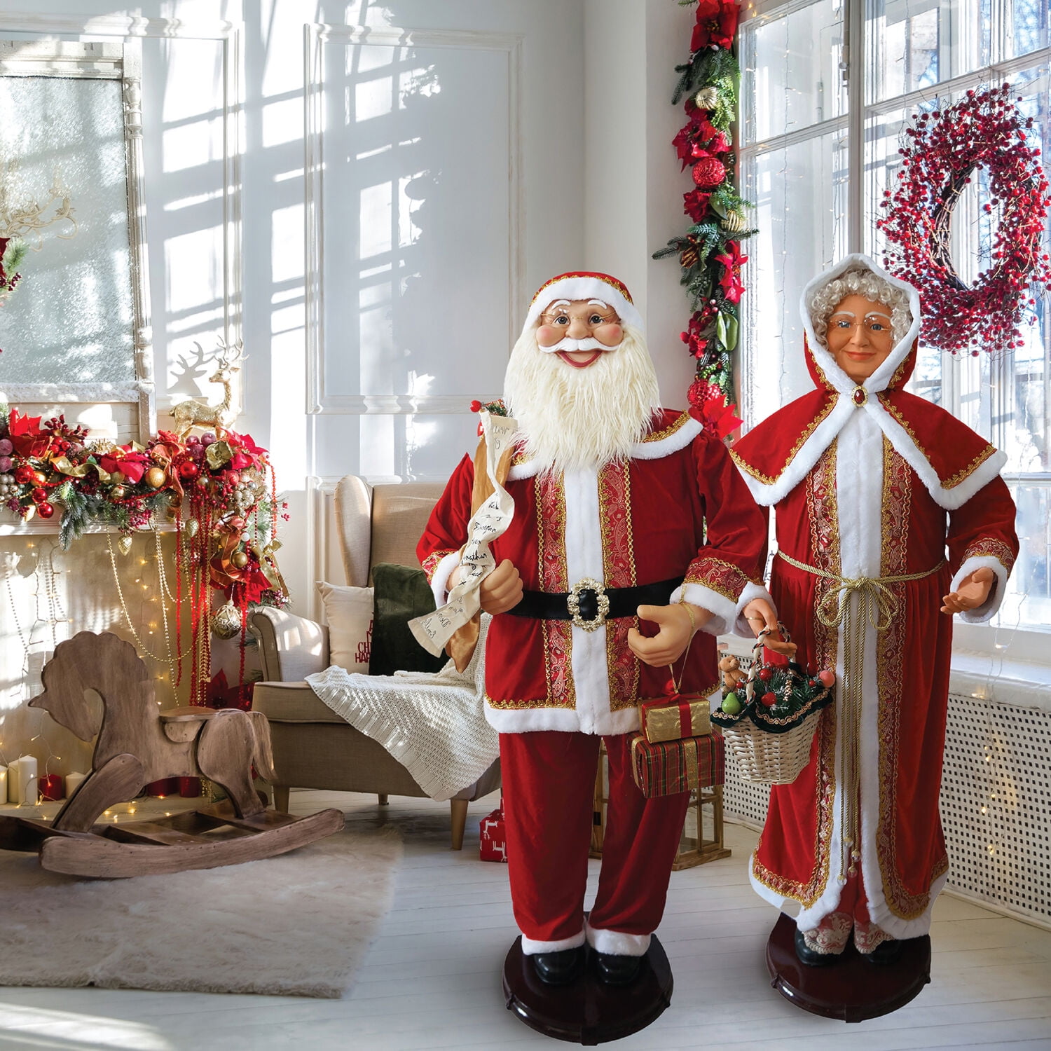 F00007662/カセット/サンタナ「Santana」 : Fraser Hill Farm Life Size 58-in. Dancing Santa