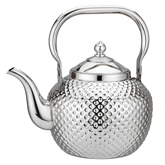 ACDANC 2026 New 1200Ml Teapot with Infuser Stainless Steel Water Boilers Lifting Handle Tea Maker Water Kettle for Induction/Gas Silver